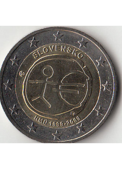 2009 - 2 Euro SLOVACCHIA Unione Economica e Monetaria Fdc